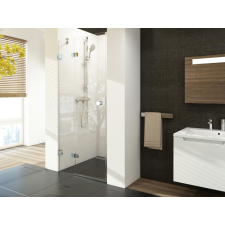 Ravak Brilliant BSD2 90 B-bal zuhanyajtó króm+transparent, (900-915)+ B SET kád, zuhanykabin