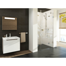 Ravak Brilliant BSD3 110 jobb zuhanyajtó króm+transparent+ B SET kád, zuhanykabin