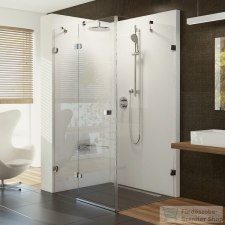 Ravak BRILLIANT BSDPS 90x90 cm-es balos nyílóajtós zuhanykabin,króm/transparent,0UL77A00Z1SET kád, zuhanykabin