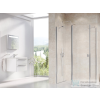 Ravak CHROME CRV2+CPS 100x90 cm-es nyílóajtós zuhanykabin fix oldalfallal,króm/transparent 1QVA0C00Z1SET100CPS90