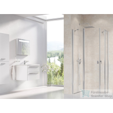 Ravak CHROME CRV2+CRV2 100x100 cm-es nyílóajtós,sarokbelépős zuhanykabin,króm/transparent 1QVA0C00Z1SET100100 kád, zuhanykabin