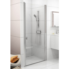 Ravak Chrome CSD1-90 egyrészes zuhanyajtó szatén kerettel, transparent edzett biztonságiüveggel kád, zuhanykabin