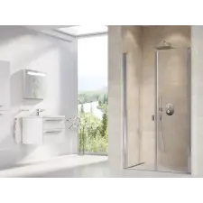 Ravak Chrome zuhanyajtók 100 cm dönthető alumínium fényes/átlátszó üveg 0QVACC0LZ1 fürdőkellék