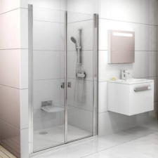 Ravak CSDL2 100 zuhanyajtó krómhatású + transparent ( 0QVACC0LZ1 ) fürdőszoba kiegészítő