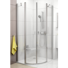 Ravak CSKK4 80 zuhanykabin krómhatású + transparent 3Q140C00Z1 kád, zuhanykabin