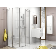 Ravak CSKK4-90 (szatén+transparent) kád, zuhanykabin