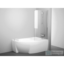 Ravak CVSK1 Rosa 140/150 jobbos kádparaván, Króm+transparent 7QRM0C00Y1 kád, zuhanykabin