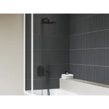 Ravak Esőztető szögletes fejzuhany, 250x250 mm 986.20BLM, matt fekete csaptelep