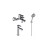 Ravak Life szett csaptelep (mosdó+kád) LF 012.00CR+LF 022.00CR+zuhanyszett 903.00CR, króm