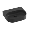 Ravak Mosdótál Ravak Ceramic Slim 55,3x45,2 cm fekete matt felülettel akkumulátor lyuk középen XJX0D155003