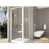 Ravak PIVOT PDOP1+PPS 80x80 cm-es nyílóajtós zuhanykabin fix oldalfallal,fehér/transparent 03G40101Z1SET80PPS80