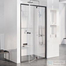 Ravak PIVOT PDOP2-120 120 cm-es nyílóajtó fix résszel,Fekete+Transparent 03GG0300Z1 kád, zuhanykabin