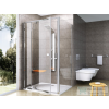 Ravak PIVOT PDOP2+PPS 110x80 cm-es nyílóajtós zuhanykabin fix oldalfallal,szatén/transparent 03GD0U00Z1SET110PPS80