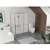 Ravak PIVOT PDOP2+PPS+PPS 100x80 cm-es nyílóajtós,3 oldalas zuhanykabin,króm/transparent 03GA0C00Z1SET1002XPPS80