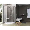 Ravak PIVOT PSKK3-100 100x100x190 cm-es íves zuhanykabin nyíló ajtóval,Fehér/Fehér+Transparent,376AA101Z1
