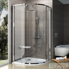 Ravak PIVOT PSKK3-90 90x90x190 cm-es íves zuhanykabin nyíló ajtóval,Króm+Transparent,37677C00Z1 kád, zuhanykabin