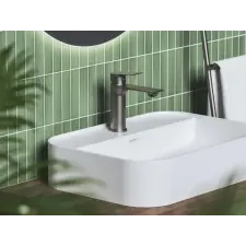 Ravak Plan mosdócsaptelep 165 mm, lefolyó nélkül PN 014.20GB, grafit csaptelep