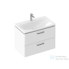 Ravak SD BALANCE II 80 cm-es 2 fiókós szekrény, fehér, fekete foganytúval X000001815SETB