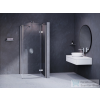 Ravak SMARTLINE SMSD2+SMPS 90x90 cm-es nyílóajtós,jobbos zuhanykabin fix oldalfallal,króm/transparent 0SP7BA00Z1SET90SMPS90