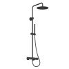 Ravak Spring SG 091.20BLM Termosztátos zuhanyoszlop, állítható, zuhanyszettel, matt fekete