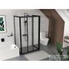 Ravak SUPERNOVA ASDP3+APSS+APSS 120x90 cm-es tolóajtós,3 oldalas zuhanykabin,fekete/transparent 00VG03R2Z1SET1202XAPSS90