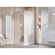 Ravak SUPERNOVA ASRV3+ASRV3 75x75 cm-es tolóajtós,sarokbelépős zuhanykabin,szatén/pearl 15V30UR211SET7575 kád, zuhanykabin