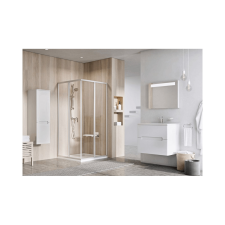 Ravak Supernova II SRV2-80 195 S fél zuhanykabin, fehér + Transparent kád, zuhanykabin