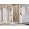 Ravak SUPERNOVA SKCP4-80 80x80x195 cm-es negyedköríves tolóajtós zuhanykabin,Szatén+Transparent 3114OU02Z1