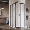 Ravak SUPERNOVA SRV2-S 100 100 cm-es zuhanyajtó (csak az egyik oldal),fekete+transparent 14VA03O2Z1