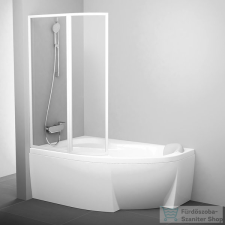 Ravak VSK2 Rosa 140 balos kádparaván,Fehér+transparent 76L70100Z1 kád, zuhanykabin