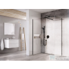 Ravak Walk-In Double Wall 160-210x130 cm-es zuhanyfal 120 cm-es merevítővel,fekete/transparent GW9WA0300Z1SET100130