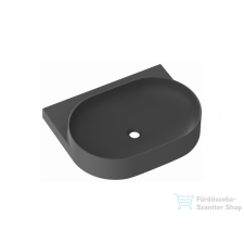 Ravak YARD 60 konzollal falra szerelhető mosdó csaplyuk-és túlfolyó nélkül, Antracit XJX03060000 szaniter