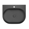  Ravak Yard mosdó 60,5x50 cm fekete szőnyeg lyuk csaptelephez, túlfolyó nélkül XJX0D260002