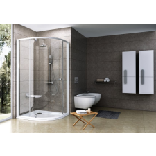 Ravak Zuhanykabin PSKK3-80 fehér/fehér zsanér, fogantyú +Transparent 37644101Z1 kád, zuhanykabin