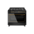 Ravanson KWGE-K90-6 TOP CHEF cooker Freestanding cooker Electric Gas Black