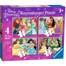 Ravensburger 030798 Disney varázslatos hercegnők 4 az 1-ben (4005556030798) puzzle, kirakós