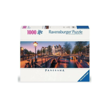 Ravensburger 1000 db-os Panoráma puzzle - Egy este Amszterdamban (12000446) puzzle, kirakós