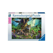 Ravensburger 1000 db-os puzzle - Farkasok az erdőben (15987) puzzle, kirakós