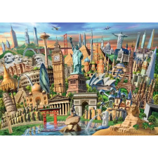 Ravensburger 12000332 kirakós játék Színes puzzle 1000 db Épületek puzzle, kirakós