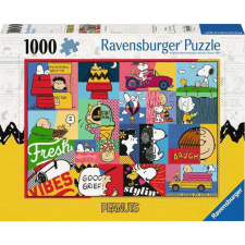 Ravensburger 12000750 - Peanuts pillanatok puzzle 1000 darabos puzzle, kirakós