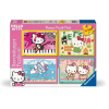 Ravensburger 12004159 4x100 db Puzzle - Hello Kitty (4005555041597)