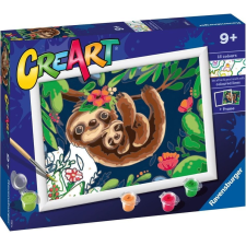 Ravensburger 201952 CreArt Számfestő készlet - Aranyos lajhárok (BRI-11220195) puzzle, kirakós