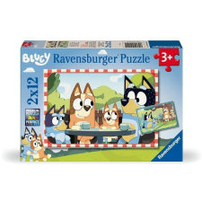 Ravensburger 2 x 12 db-os Puzzle - Bluey , 12004111 (4005555041115) puzzle, kirakós
