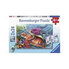 Ravensburger 2 x 24 db-os puzzle - A sellők kalandjai (07834) puzzle, kirakós
