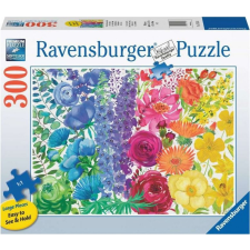 Ravensburger 2D puzzle nagy formátumú virág szivárvány 300 darab puzzle, kirakós