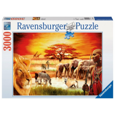 Ravensburger 3000 db-os puzzle - Maszáj a szavannán (17056) puzzle, kirakós