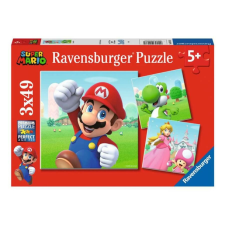Ravensburger 3 x 49 db-os puzzle - Super Márió (05186) puzzle, kirakós