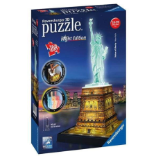 Ravensburger 3D 125968 Szabadság-szobor (Éjszaka) (4005556125968) puzzle, kirakós