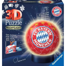 Ravensburger 3D Puzzle játék 72 darabos FC Bayern München gömbdísz LED világítással puzzle, kirakós