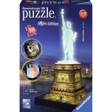 Ravensburger 3D Puzzle Szabadság szobor éjszaka (12596) (RA12596) - Kirakós, Puzzle puzzle, kirakós